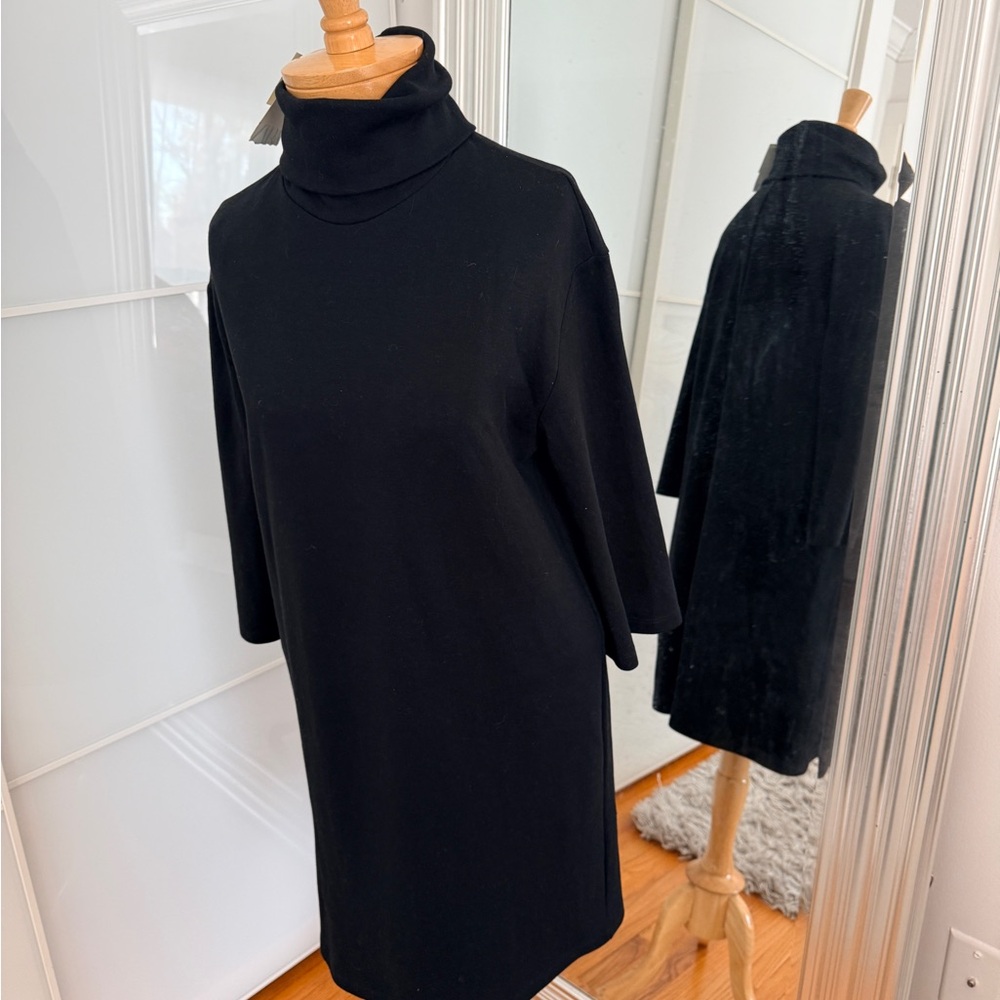 ZARA Black Turtleneck Dress S